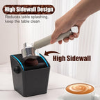 Espresso Knock Box - Shock-Absorbent Durable ABS Coffee Grounds Knock Box with Removable Knock Bar and Non-Slip Base, Ideal Coffee Bar Accessories for Father's Day Gift