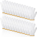 SATINIOR 36 Pairs Work Gloves White Cotton Polyester Liners Safety Work BBQ Gloves Liners Men Women Hand Protection