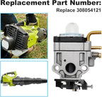 308054121 Carburetor Repair Kit Replacement For Jet Fan Ry25Axb Bm25Axbvnm Blower, Carb Replacement For 308054121 With Gasket Primer Bulb