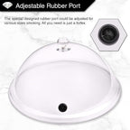 12 Inch Smoking Gun Plastic Dome for Plates, Glasses, Bowls, Smoke Infuser Cloche, Smoke Infuser Accessory Lid
