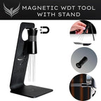 WDT Tool Espresso Stirrer Distrubution Tool Adjustable Coffee Needle Distributor 0.25mm & 0.4mm / Premium Espresso Machine Accessories for Puck Prep (Model A)