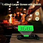INKBIRD 0.5 Seconds Instant Read Meat Thermometer for Cooking RHT-11K, ±0.5℉ Accuracy Digital Food Thermometer with 1.42inch Large Screen, Waterproof Kitchen Thermometer for Candy, Grill, BBQ, Brewing
