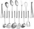 Stainless Steel Kitchen Utensils 13 PCS All Metal Set for Cooking | Food-grade 304;Dishwasher Safe;Made To Last;Meets All Needs;Great Choice for Gifts