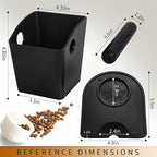 IAOSEN Knock Box Square High Sidewall Design Espresso Knock Box Tamping Mat Espresso Machine Accessories Set of 2 with Removable Knock Bar and Anti-Slip Base for Home Office Espresso Accessories