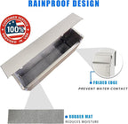 304 Stainless Steel Outdoor Mailbox with Rain Cover | Wall-Mount Large-Capacity Mailbox with Rust-Resistant Design for Homes, Apartments, Offices & Businesses, Silver
