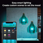 Philips Hue 75W A19 White and Color Ambiance LED Smart Color-Changing Bulb - Pack of 4 - E26 Indoor - Control with Hue App - Compatible with Alexa, Google Assistant, and Apple Homekit