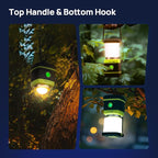 Consciot LED Battery Powered Camping Lantern, 1000LM, 4 Light Modes, IPX4 Waterproof Portable Tent Flashlight for Power Outages, Emergency, Hurricane, Hiking, Light Green, 2-Pack | IPX4 Waterproof Camping Lights; Portable Flashlight for Power Outages, ...