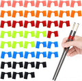 42 Pcs Chopstick Helpers Reusable Training Chopsticks Hinges Connector Plastic Training Chopstick Learn Practice Chopsticks Trainer for Beginner Trainers