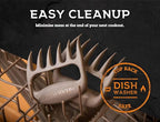 Bear Paws Meat Claws - The Original BBQ Meat Shredder Claws - Gray | Shredder Claws for Pulled Pork, USA Made - Easily Lift, Shred, Pull and Serve Pork, Chicken, Brisket and Turkey