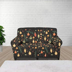 FKELYI Christmas Lights Sofa Furniture Protector with Elastic Bottom Easy Going Stretch Sofa Slipcover for Indoor Non-Slip Sofa Couch Cover M