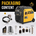 7000W Dual Fuel Inverter Generator, Gas & Propane Powered, RV Ready Remote/Electric Start, Super Quiet, 120V/240V with CO Sensor Portable Generator for RV, Camping or Party,EPA Compliant