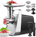 Meat Grinder, 2800W Max Meat Grinder Electric, ETL Approved Heavy Duty Meat Mincer Machine with 2 Blades, 3 Plates, Sausage Stuffer Tubes & Kubbe Kit for Home Kitchen Use