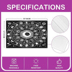 Feelyou Astrology Space Placemats Set of 4 18"x12" Galaxy Placemat for Kitchen Dining Table Decor Indoor Outdoor for Kids Teens Adults Cosmic Celestial Table Place Mats, Sun Moon