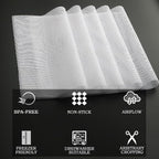 Silicone Dehydrator sheet for Excalibur 6&10-Trays: 15"x15" 10-pk BPA-Free | Non-stick Dehydrator Tray Liners Help Stop Dried Food From Sticking, Lift Food Intact, and Cut Cleanup Time - Dishwasher Safe