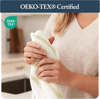 LANE LINEN Kitchen Towels Set - Pack of 4 Cotton Dish Towels for Drying Dishes, 18”x 28”, Absorbent Tea Towels, Quick Drying Kitchen Towel Set - Lemon Yellow