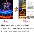 Outdoor Christmas Decorations, Aokudoni 12.6ft 350LED Waterfall Lights, 8 Modes Christmas Lights, Christmas Decorations for Tree, Outdoor Christmas Lights for House Tree Holiday Party, Multicolor