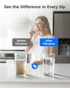 Waterdrop XWF Water Filter Replacement for GE® WR17X30702, 2 Pack, No chip | NSF 42 & 372 Certified, Compatible with GE® GNE27, GFE26, GDE25, GSS25, PSE25 Series Refrigerators
