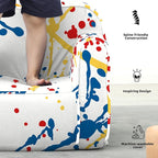 Cuddly Toddler Chair, Kids Snuggly-Soft armchair,Kids Sofa Chair with Washable and Removable Cover,Toddler Foam Chair with Friendly Carrying Handle, Reading Couch for Boys and Girls