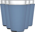 TahoeBay Blank Pint Glass Sleeves, Beer Coolers, 6-Pack, Steel Blue | Insulating Foam Cooler, 16oz Collapsible Tapered Beverage Holder, Bar Cup Insulator for Transfer Vinyl, HTV, Sublimation, DTF