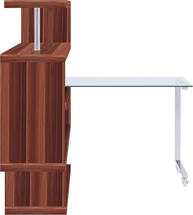 NicBex Kimberly-DW-00026-LWJ Home Office Desks, 55"x24"x54", Walnut