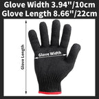 12 Pairs Black Gloves Men Women, Cooking Gloves for BBQ, Cooking, Grilling, Oven, Heat Resistant, Mechanics, Welding, Gardening Field Dressing Safty Work Gloves Bulk, Medium