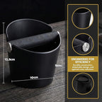 Coffee Knock Box, Espresso Knock Box, Coffee Bin, Espresso Dump Bin, 4.8 Inch Shock-Absorbent Durable Barista Style Espresso Knock Box with Removable Metal Knock Bar and Non-Slip Base(Round) | Ailelan Coffee Knock Box, Espresso Knock Box, Coffee Bin, E...