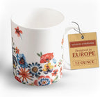 Maison d' Hermine Coffee Mug with Handles Tea Cups (12 Ounce, Pack of 1)