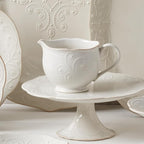 Lenox French Perle Sauce Pitcher, White -