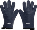 KITCHEN PERFECTION XL Silicone Smoker BBQ Gloves -Heat Resistant Oven Mitts | Waterproof, 5-Finger Design For A Better Grip, for Pitmasters, Meat Smoking, Grilling, Cooking, Frying Turkey | Grill Gift