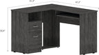 NicBex Kimberly-DW-00012-LWJ Home Office Desks, 47.2"x41.3"x47.2", Gray