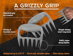 Bear Paws Meat Claws - The Original BBQ Meat Shredder Claws - Gray | Shredder Claws for Pulled Pork, USA Made - Easily Lift, Shred, Pull and Serve Pork, Chicken, Brisket and Turkey