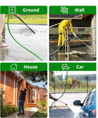 Pressure Washer Hose 75FT 3/8" for Cold and Hot Water 212°F, with Swivel Quick Connect, 4500PSI Kink Resistant Grade Steel Wire Braided, Power Washer Hose With 2pcs M22-14mm Adapter