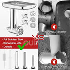 GVODE Stainless Steel Meat Grinder Attachment for KitchenAid Stand Mixer, Meat Grinder for KitchenAid Includes 4 Grinding Plates & 3 Sausage Tubes, Dishwasher-Safe Design with Sausage Stuffer Kit | Meat Grinder for KitchenAid Includes 4 Grinding Plates...