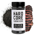 Hardcore Carnivore Black | All-Purpose Beef Seasoning Rub, 13oz Shaker | Texas-Made Classic Coarse Rub with Activated Charcoal - Blend for Steak, Brisket, Burgers, BBQ, Grilling and Smoking MSG Free