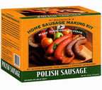 Hi Mountain POLISH Sausage Kit | Makes up to 30 lbs | Complete sausage making kit with cure, natural hog casings & directions. Perfect for pork, beef, venison, deer, & elk