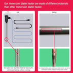 1800W Submersible Water Heater Portable Electric Hot Tub and Pool Immersion Water Heater with Temp Control, WiFi Timer for Bathtub, Spa, swimming pool, Above Ground Pool And baptismal pool