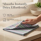 Urban Villa Cloth Napkins Cotton 20x20 (Set of 12) Multi Blue