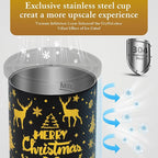 Clear Ice Cube Maker with Whiskey Glasses & Luxury Box - 2.5" Ball - Crystal Clear Ball Ice Cube Tray for Whiskey, Perfect Christmas/Bourbon Gifts for Mens/Dad/Husband/Him/Grandpa