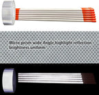 Driveway Marker(High Brightness “Micro Prism ”Reflective Materials) 48 Inch 5/16" Dia,32PCS，Fiberglass Reflective Snow Stakes, for Snow Plow Parking Lots,Snow Stakes.