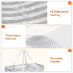 Lifewit Extra Large Tote Bag, Reusable Grocery Bags with Metal Wire Frame and Handles