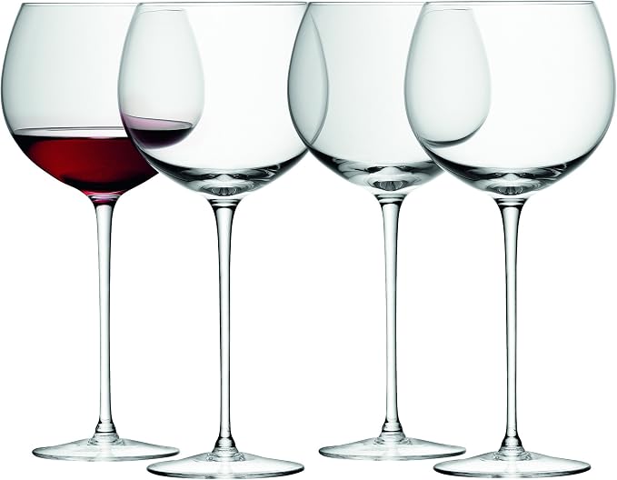 LSA International Wine Balloon Glass (4 Pack), 19.3 fl. oz., Clear