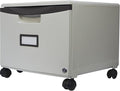 Storex 61266B01C File Cabinet, 1-Pack, Gray/Black
