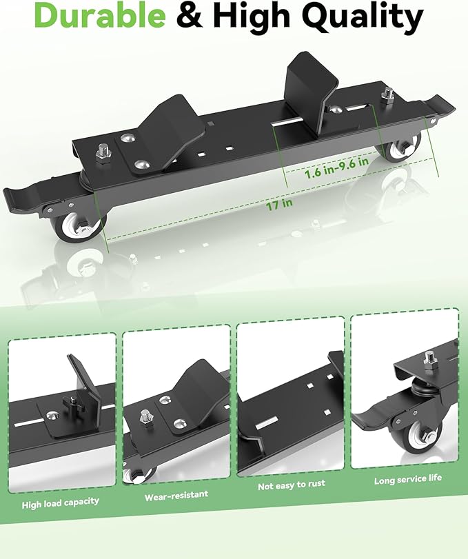 Snow Blower Storage Dollies Replacement Accessories Compatible for 44", 47", 54" Snow Blowers, Snow Blowers Storage Rack with Caster Wheels to Reduce Weight