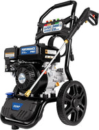 TOOLCY Gas Pressure Washer 3400PSI/2.8GPM Power Washer Upgraded Pump, 30ft Hose, Onboard Soap Tank, Spray Gun &5 Quick-Connect Nozzles for Driveway, Deck, Car Cleaning