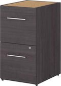 Bush Business Furniture Office 500 2 Drawer File Cabinet, 16W, Storm Gray