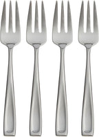 Oneida Moda Cocktail Forks Silverware Set for 4, Flatware | 18/10 stainless steel, mirror finish | set for 4 | appetizer and cocktail party flatware gift, gift for women