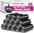 25-30 Gallon Trash Bags Black 120 Count - 32" x 36" Large Kitchen Garbage Bags, 20+ Gallon Trash Can Liners Unscented, Multipurpose for Home, Office, Daily Household Use