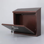 xydled Mail Boxes with Key Lock,Locking Mailbox Wall Mounted, Bronze | Large Capacity, Galvanized Steel Cover Metal Postbox for House,ideal for mail storage, 14 x 12.5 x 4.25 Inches