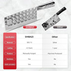 SHI BA ZI ZUO Meat Cleaver Knife, Heavy Duty Cleaver Bone Cleavers Professional Kitchen Vegetable Knife for Effortless Precision Slicing and Chopping