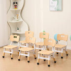 Kids' Desk Chairs Adjustable Height is Suitable for Children's Chairs Used in Families, Schools and Day-Care Between 2-10 Years Old The Max Bearing Capacity is 220LB(6PCS-Blue)